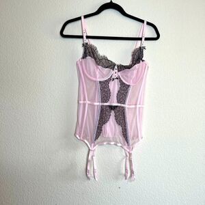 Victoria’s Secret pink lace sheer lingerie‎
